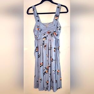 Torrid Blue Floral Midi Dress